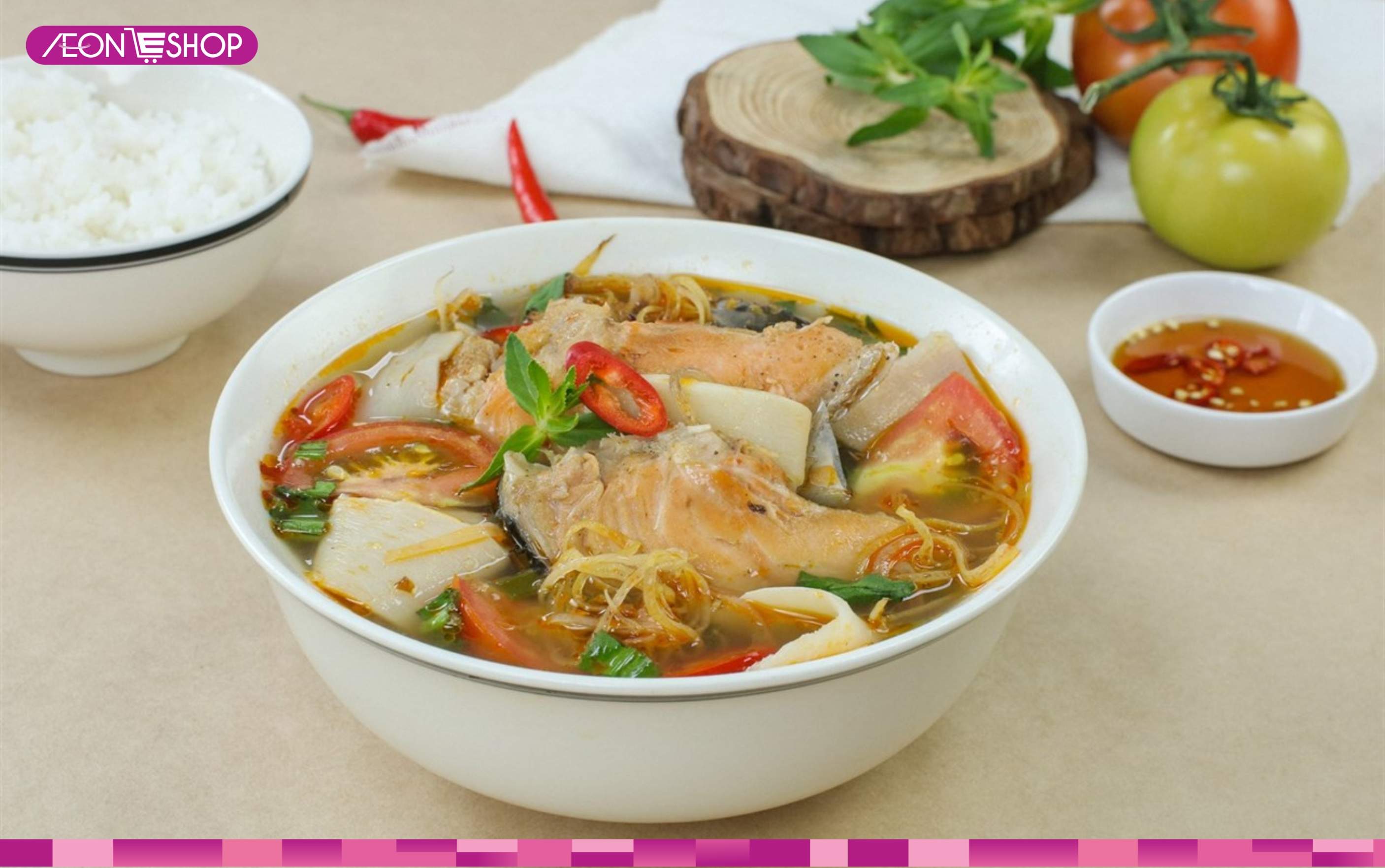 Canh chua cá hồi