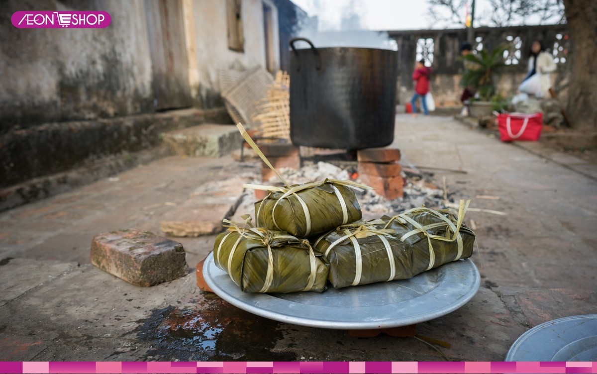 Luộc bánh chưng