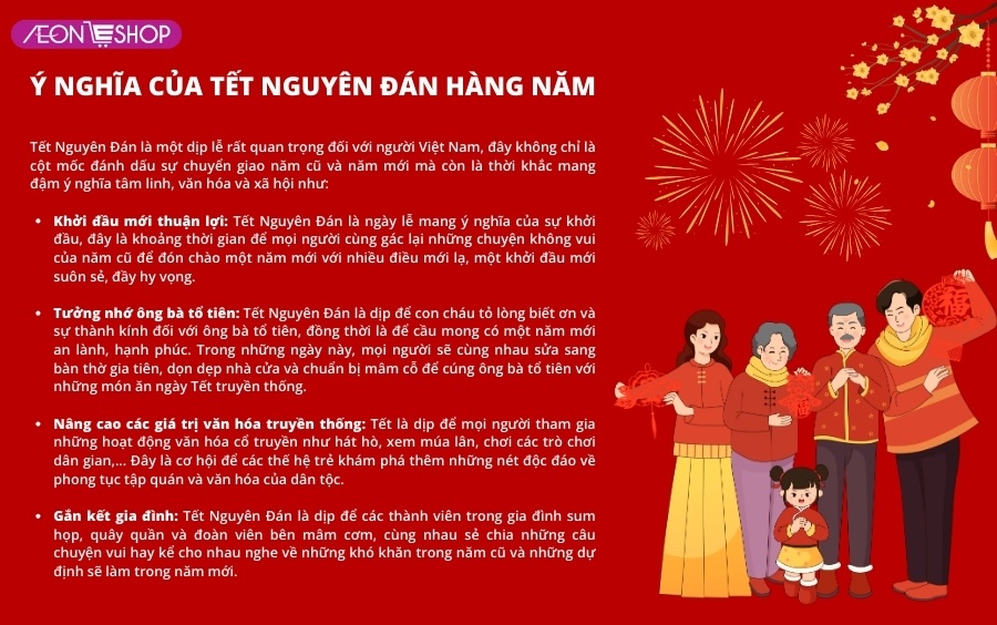 Ý nghĩa của ngày Tết Nguyên Đán