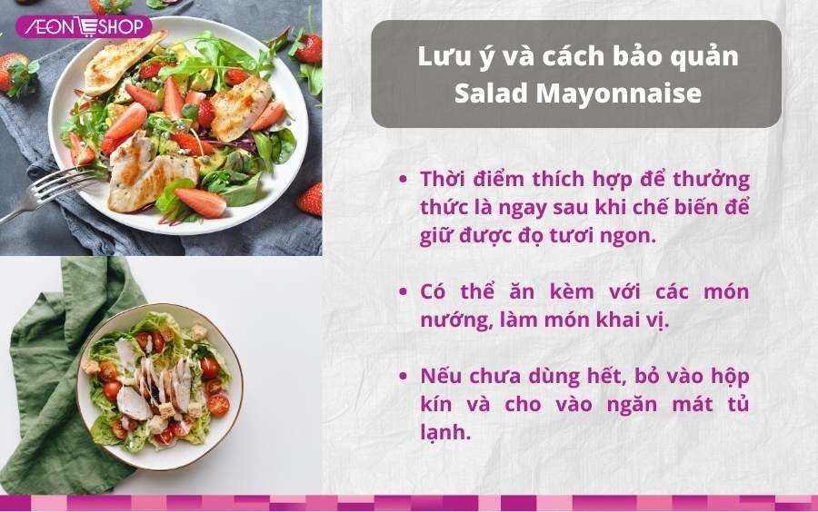 Thời điểm thưởng thức và cách bảo quản salad tốt nhất