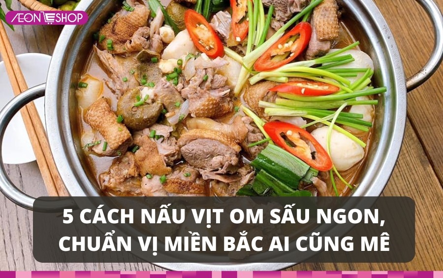 Cách nấu vịt om sấu