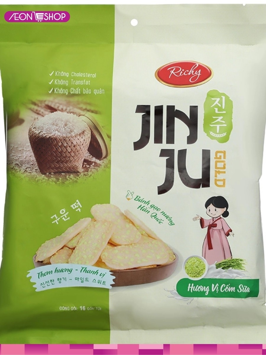 Bánh gạo Jinju Richy hương cốm sữa