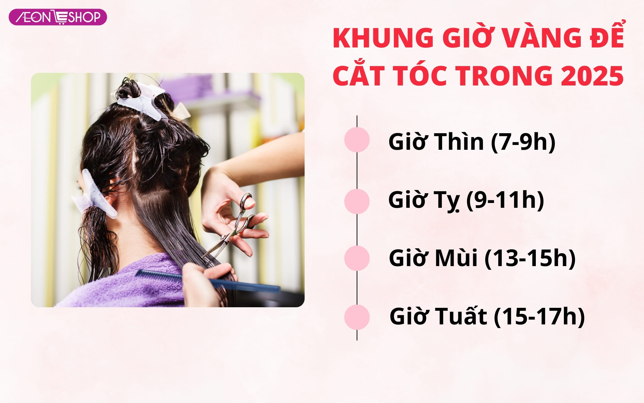 Khung giờ vàng để cắt tóc