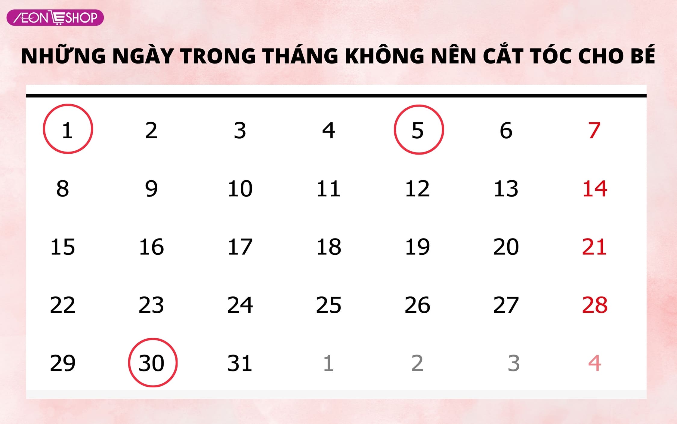 Cắt tóc ngày nào không tốt cho bé