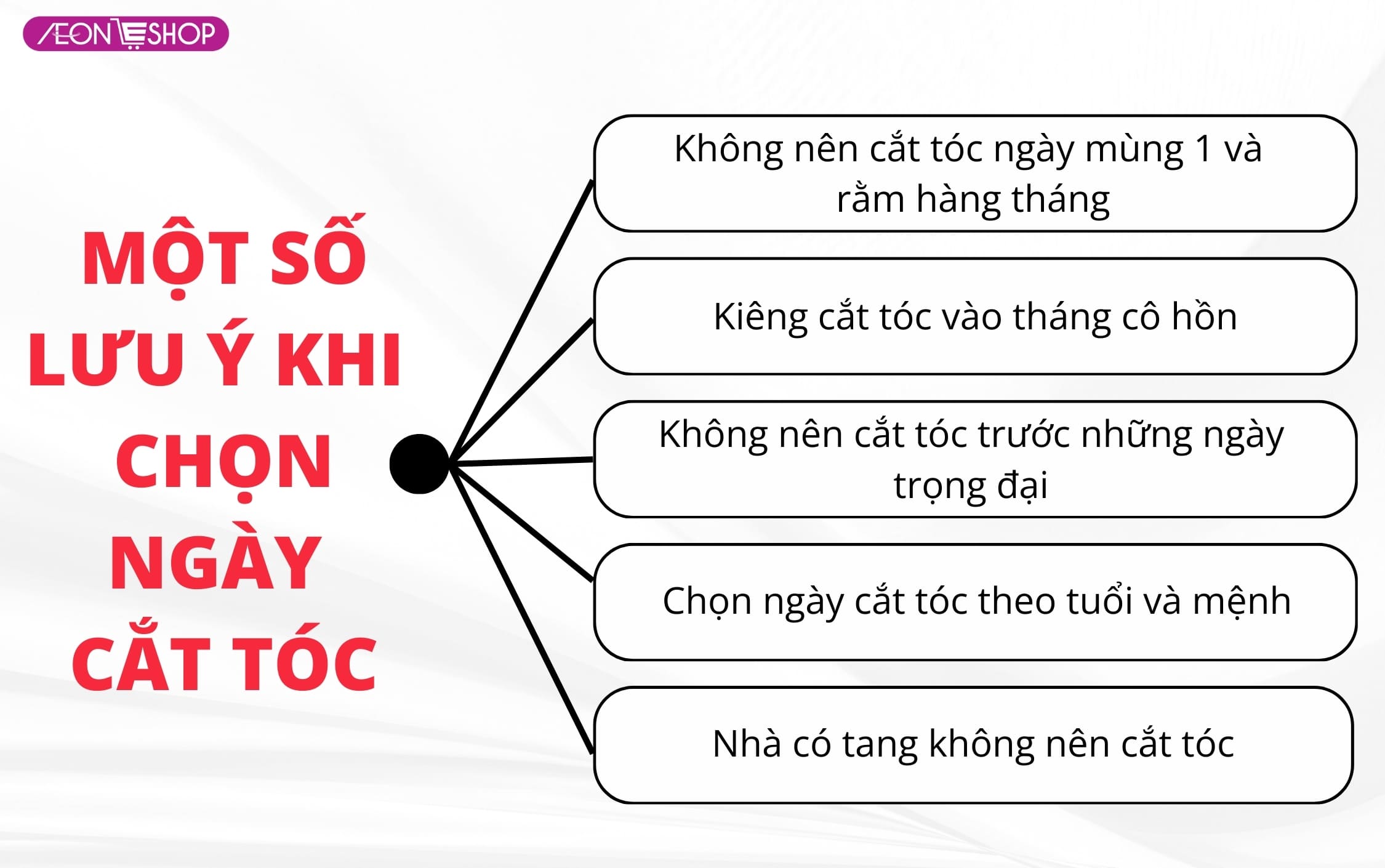 Lưu ý khi chọn ngày tốt để cắt tóc