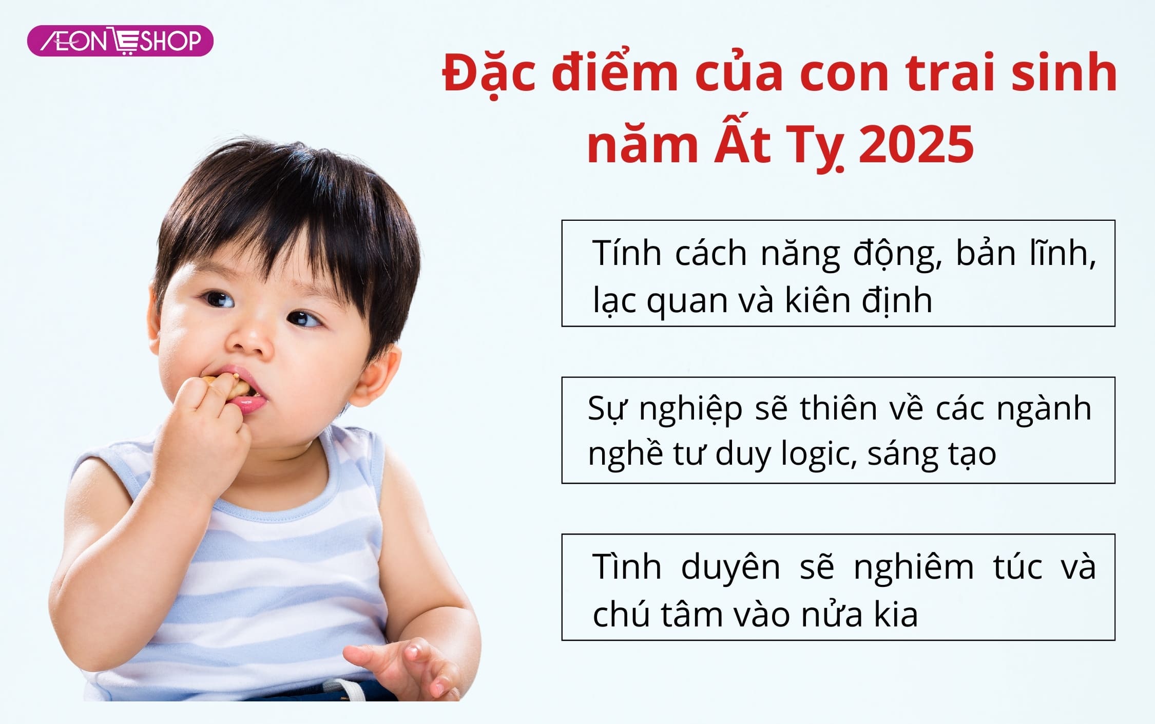 Đặc điểm con trai sinh năm 2025