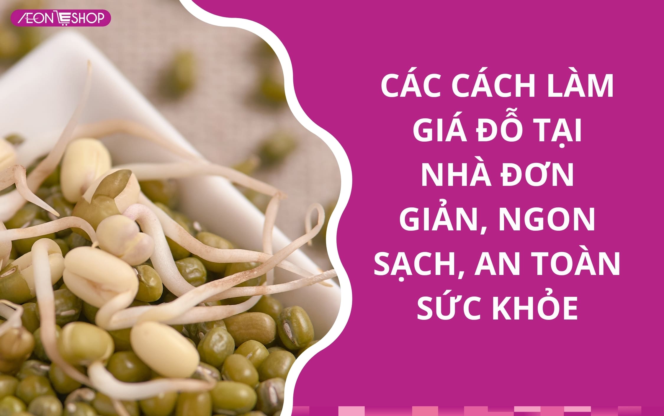 Cách làm giá tại nhà sạch không ngâm hóa chất