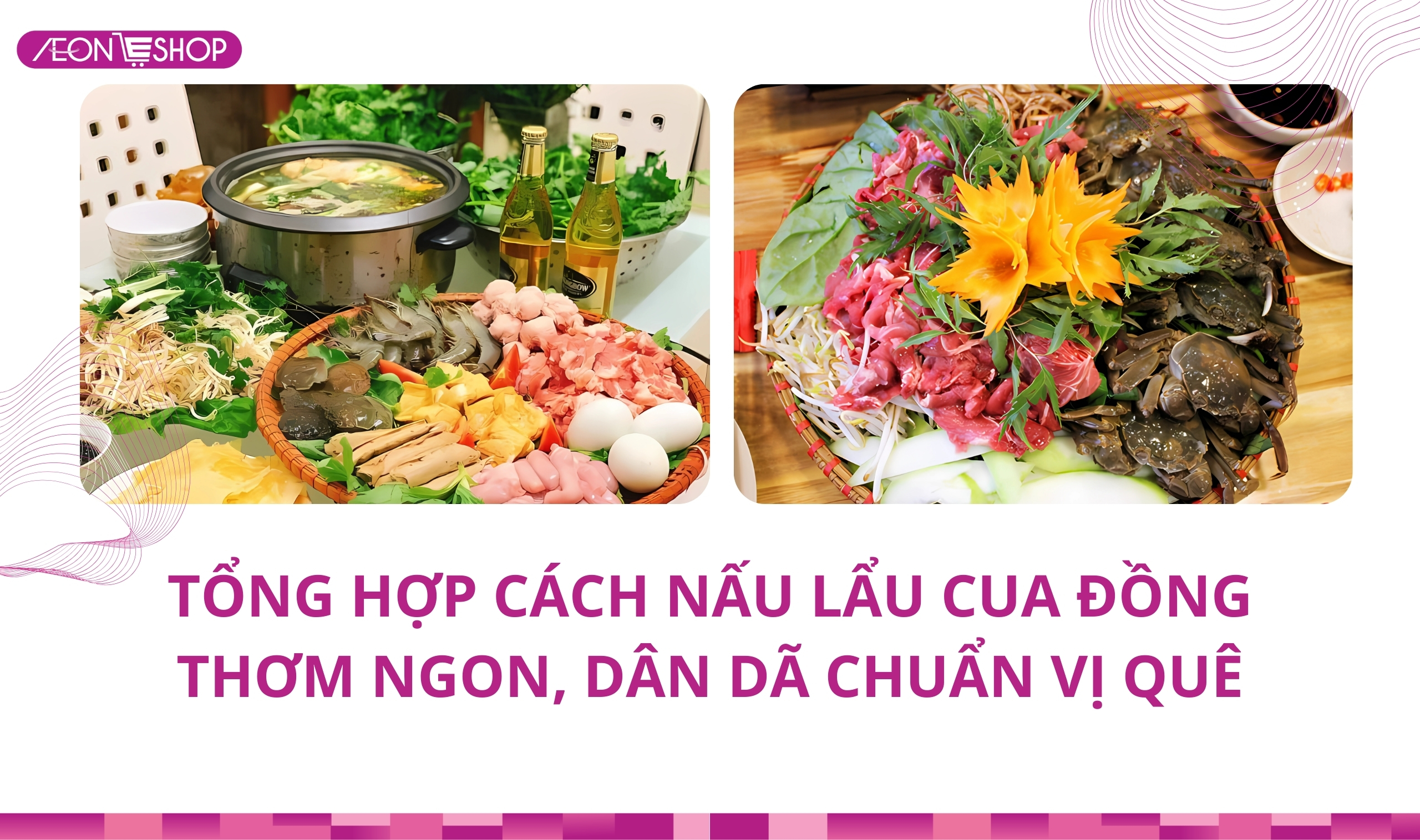 Cách nấu lẩu cua đồng