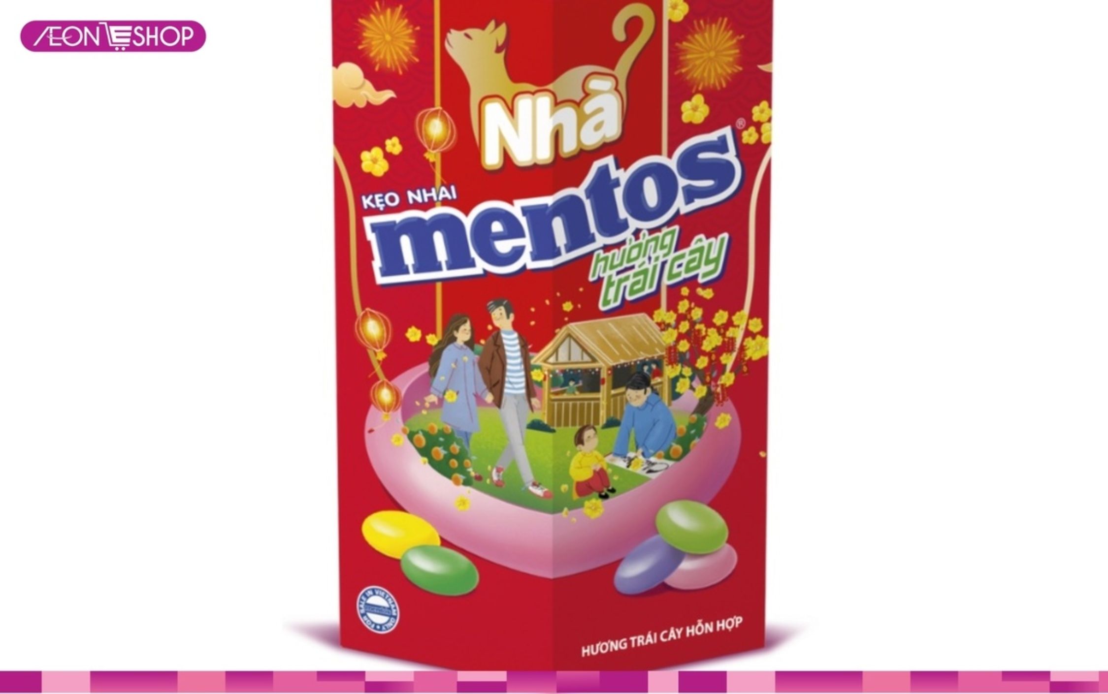 Kẹo nhai Mentos hương vị trái cây