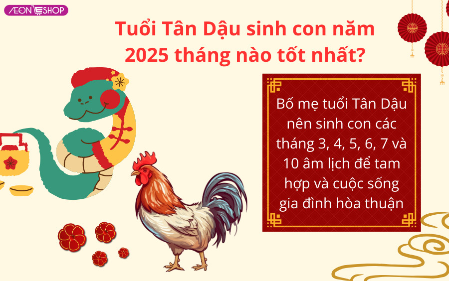 Sinh con 2025 tháng nào tốt