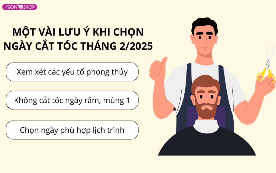 Lịch cắt tóc tháng 2