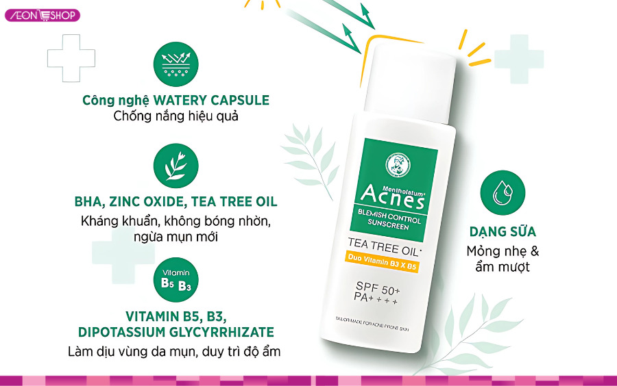 Sữa chống nắng ngừa mụn Acnes Blemish Control Sunscreen