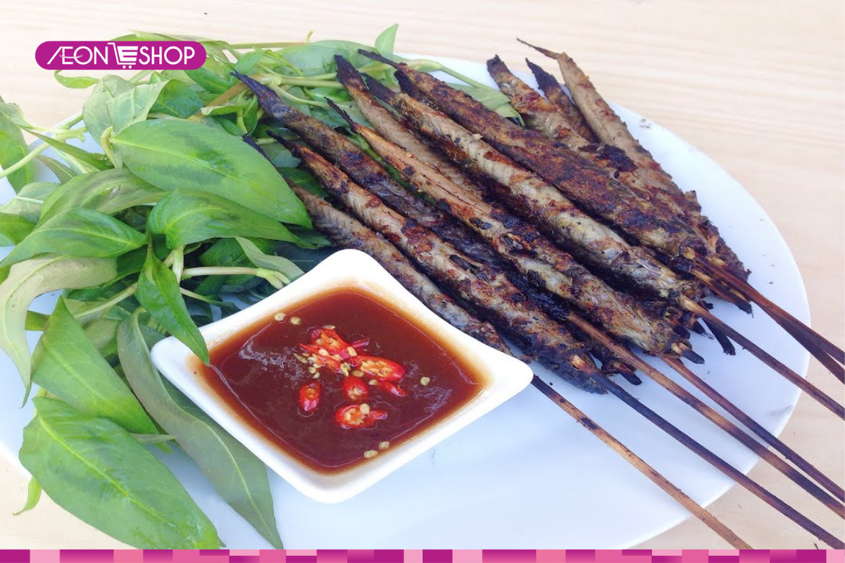Cá kèo nướng sa tế là món ngon từ cá rất hợp cho các buổi nhâm nhi