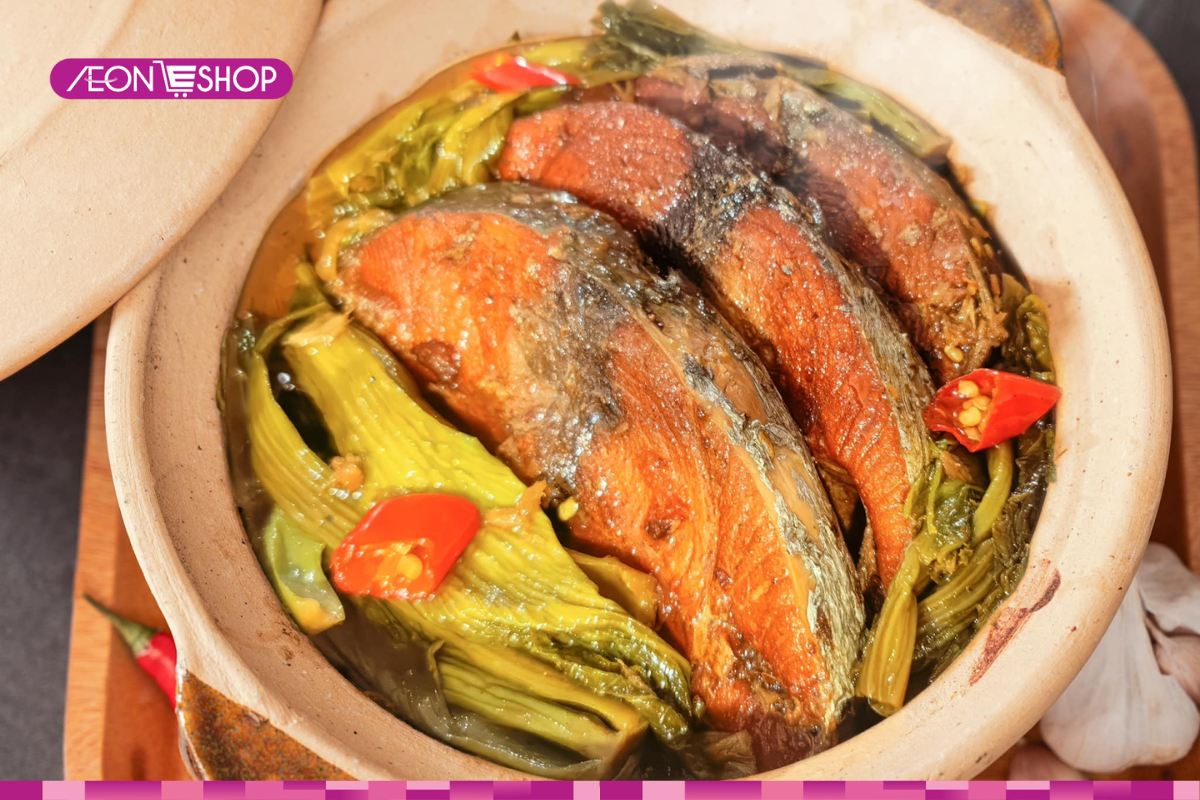 Cá thu kho dưa cải là món ngon từ cá không thể thiếu trong gia đình