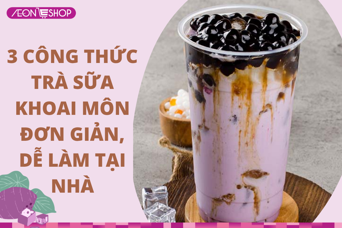 Trà sữa khoai môn