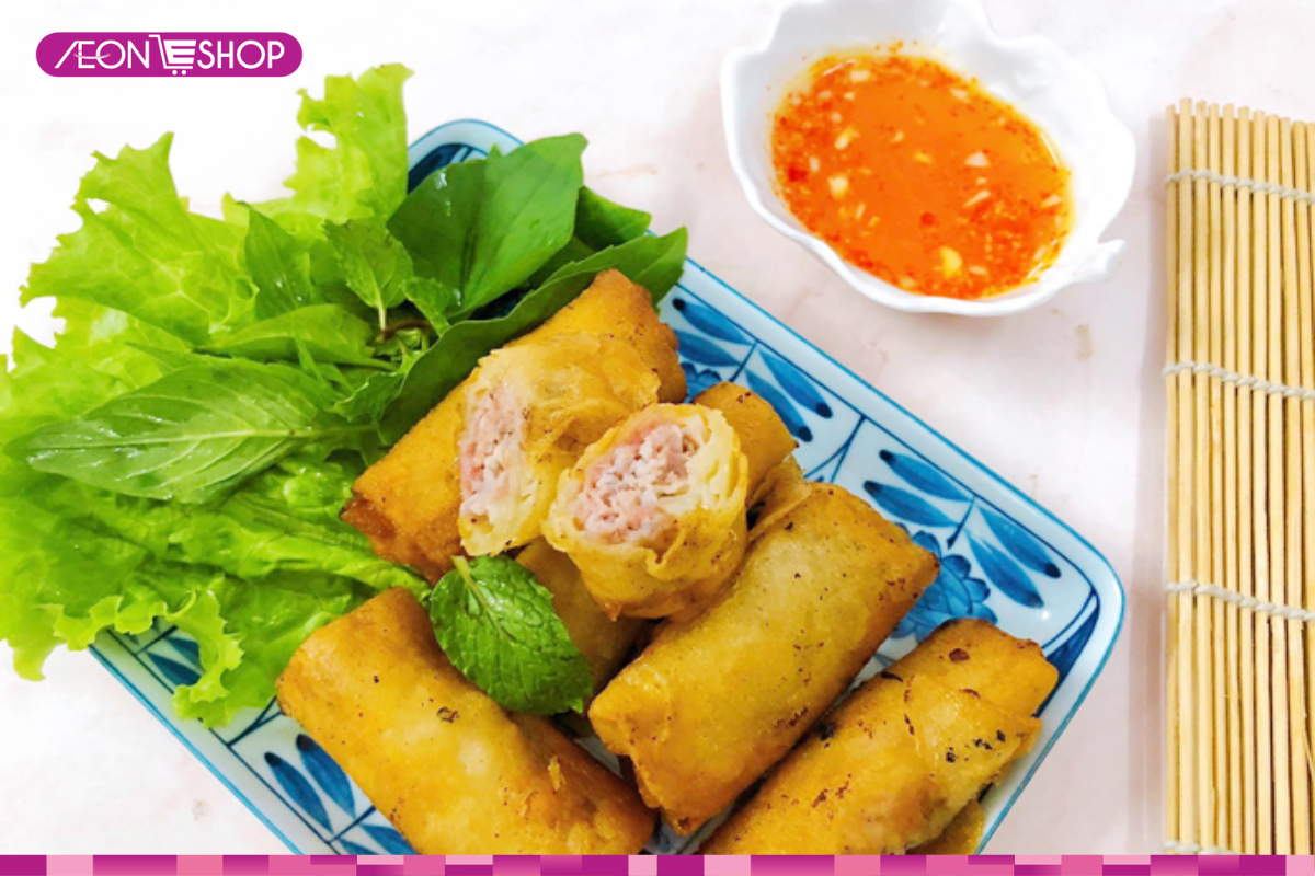 Chả giò khoai môn thịt
