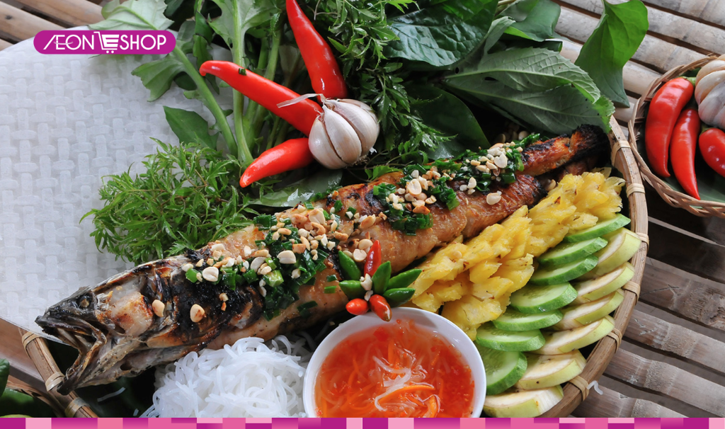 Cá lóc nướng trui