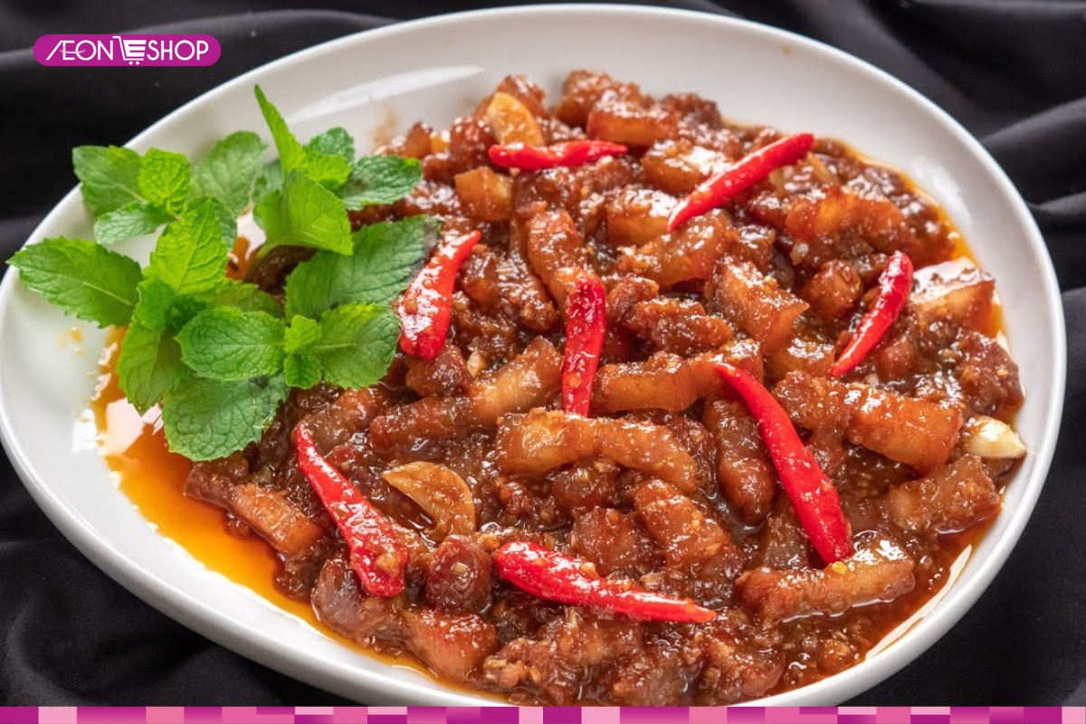 Thịt ba chỉ rim mặn ngọt