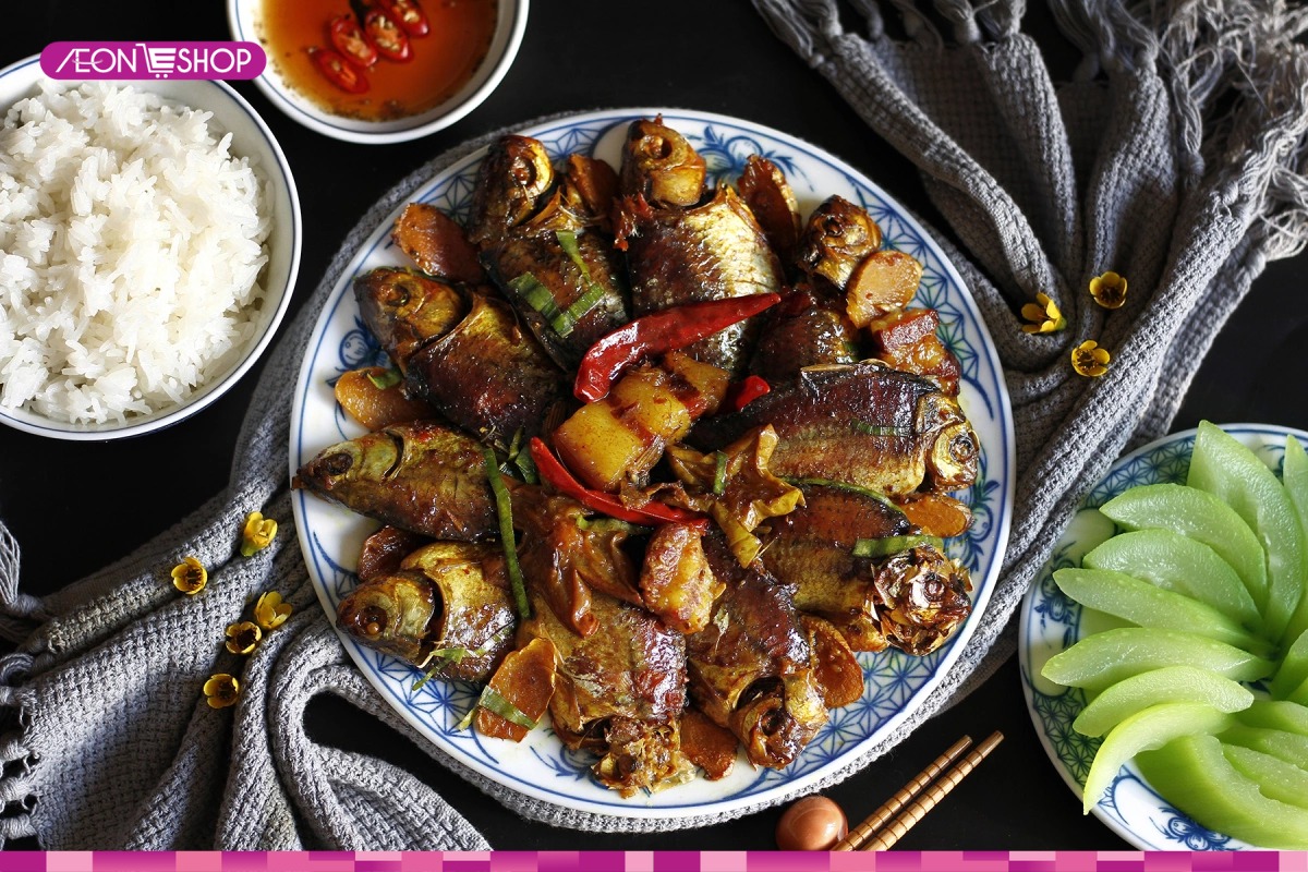 Cá kho thịt ba chỉ
