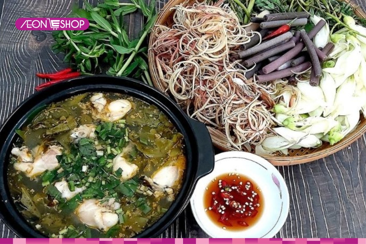 Lẩu ếch lá giang