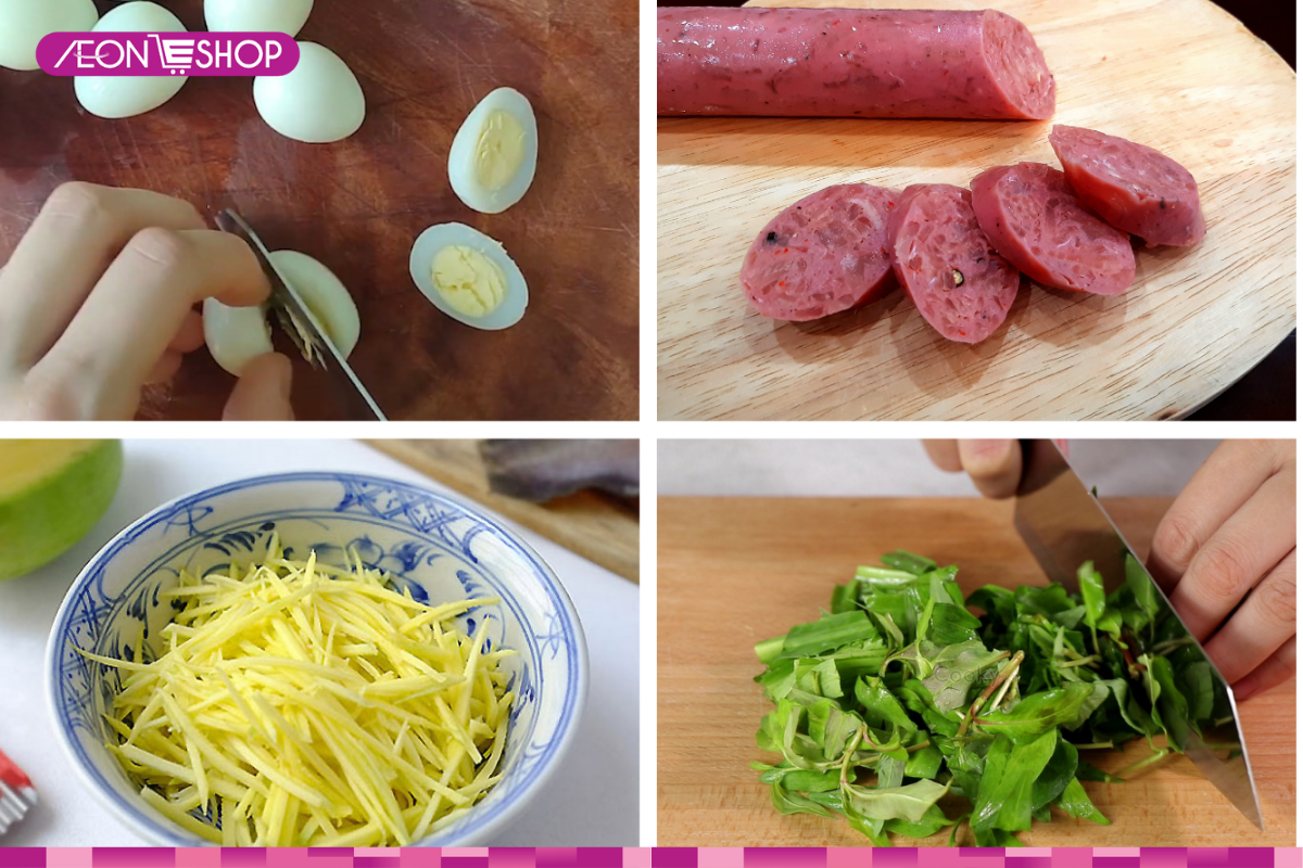 Sơ chế nguyên liệu làm tré trộn​