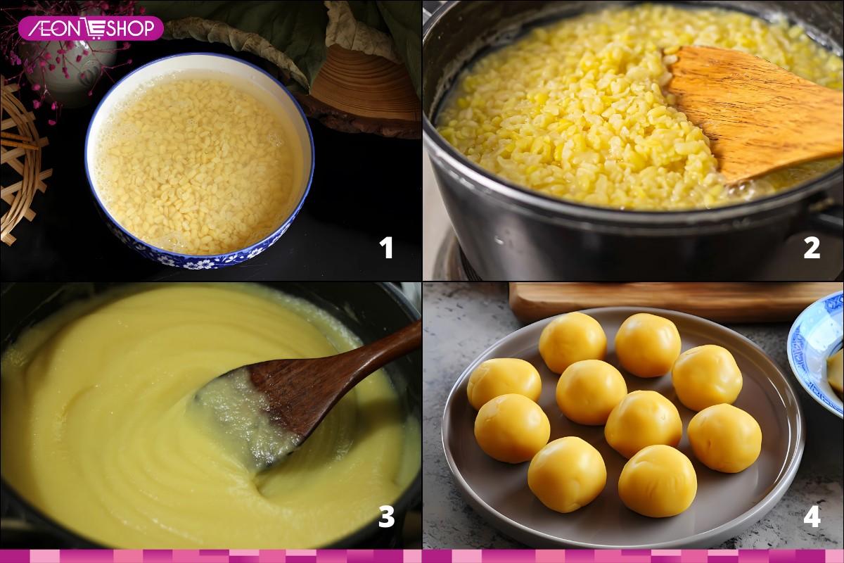 Sên nhân bánh trung thu nướng
