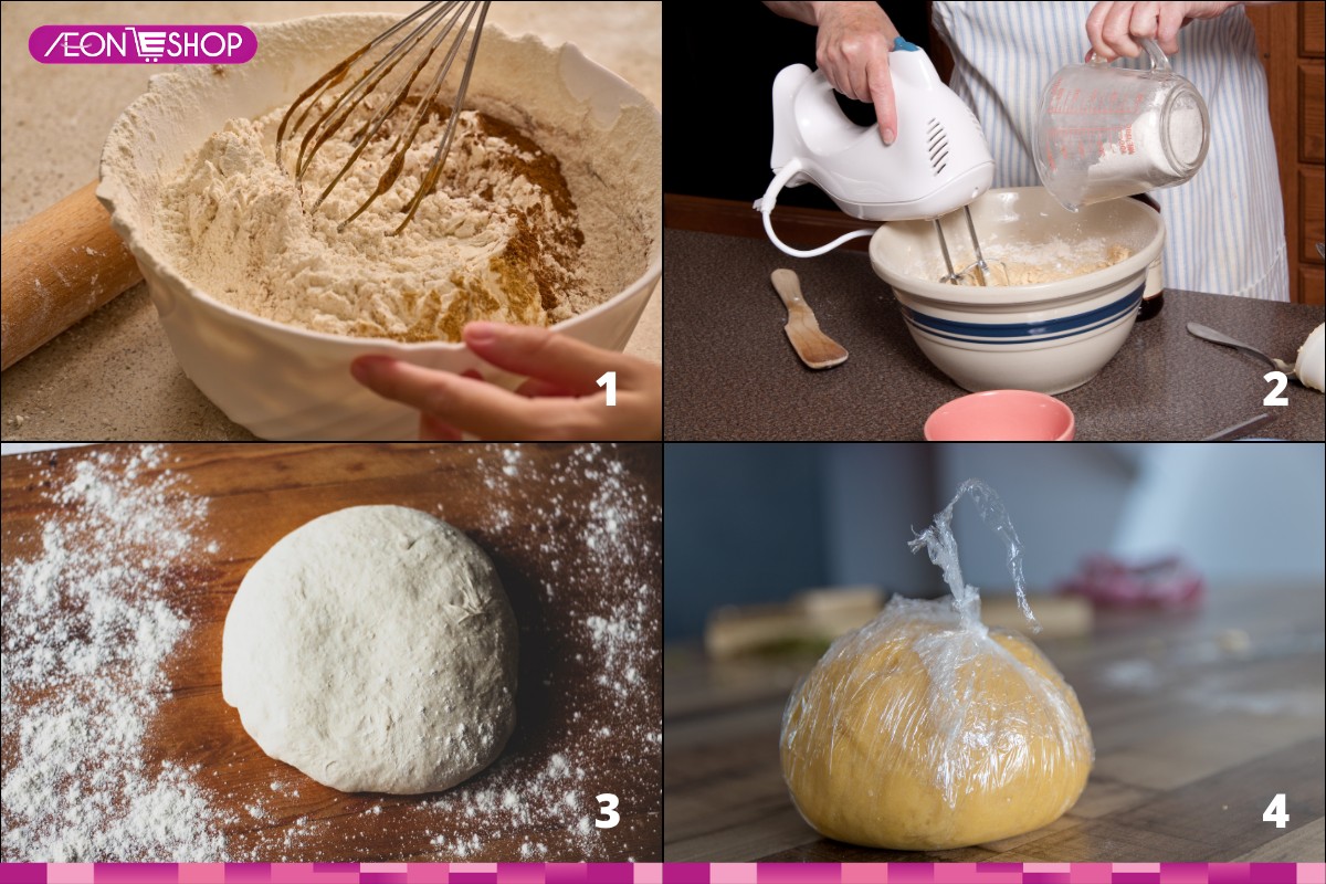 Trộn và ủ bột bánh trung thu