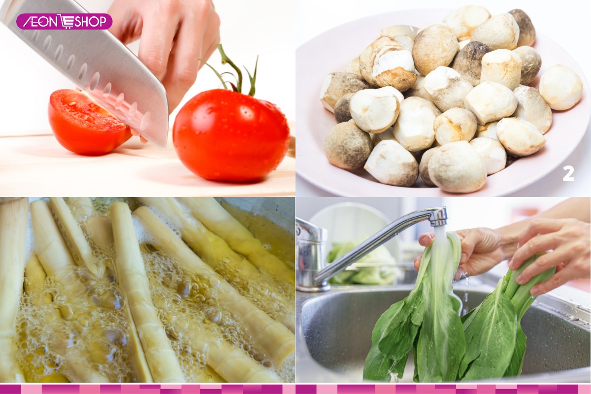 Sơ chế nguyên liệu nấu lẩu