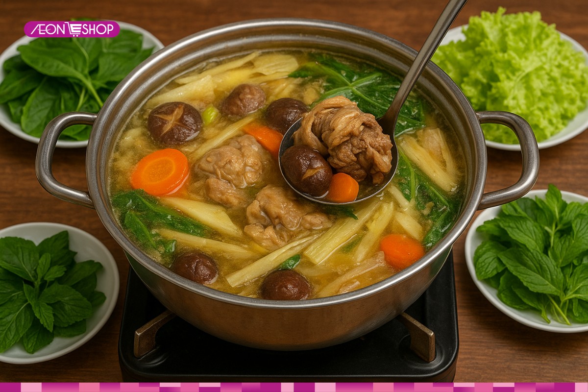 Lẩu gà măng chua