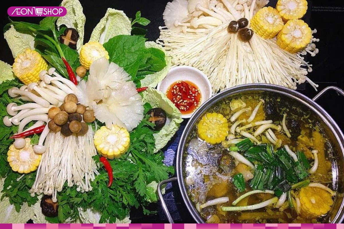 Lẩu gà nấm