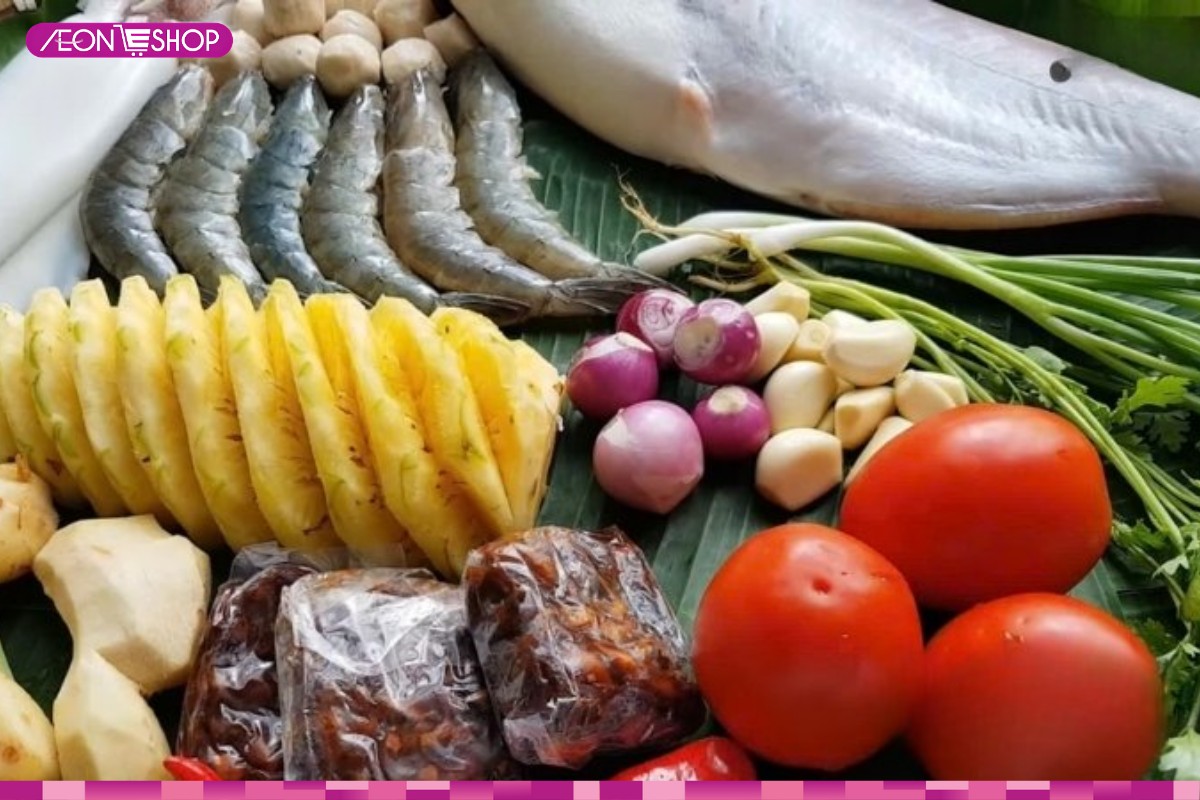 Nguyên liệu nấu lẩu cá basa