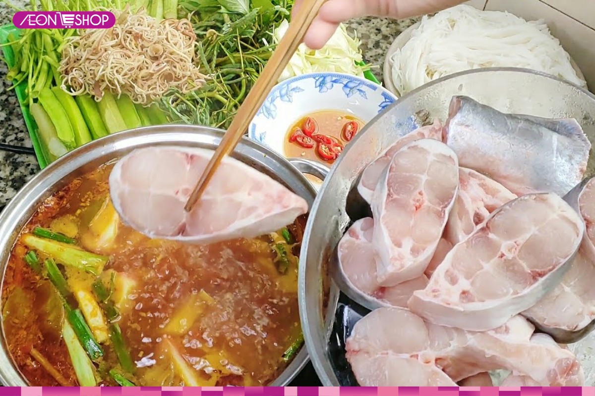 Hoàn thiện và thưởng thức lẩu cá basa