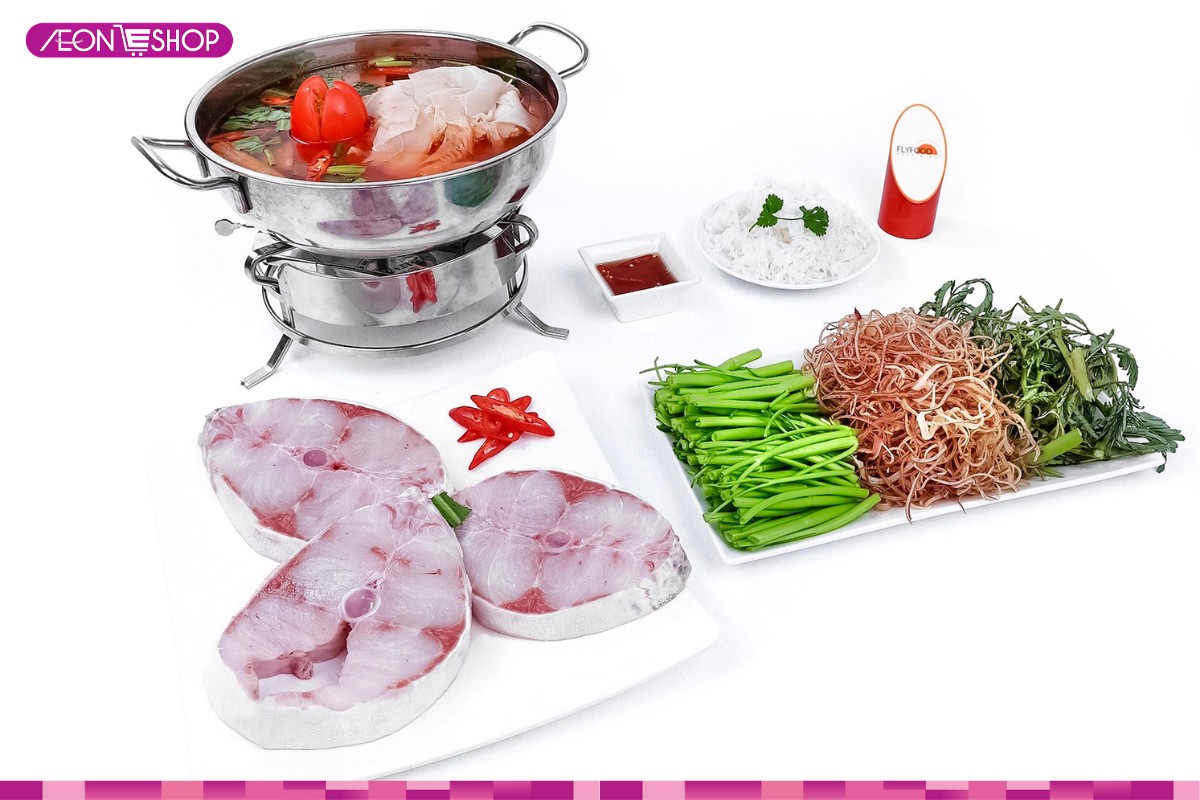 Thưởng thức lẩu cá bớp chua cay