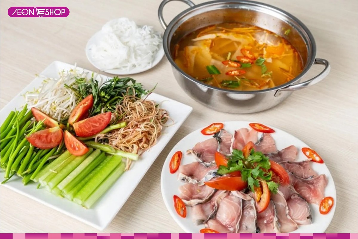 Hoàn thiện và thưởng thức lẩu cá chép