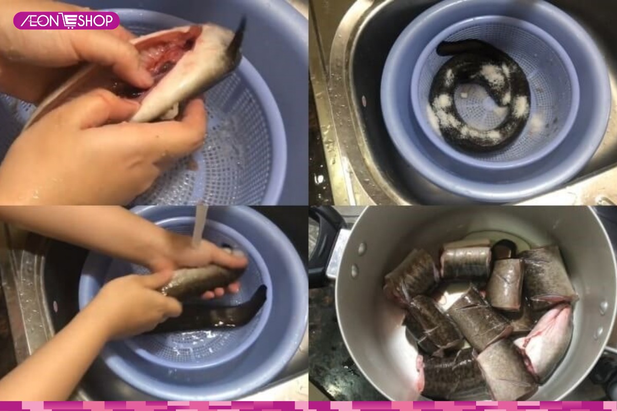 Sơ chế cá chình