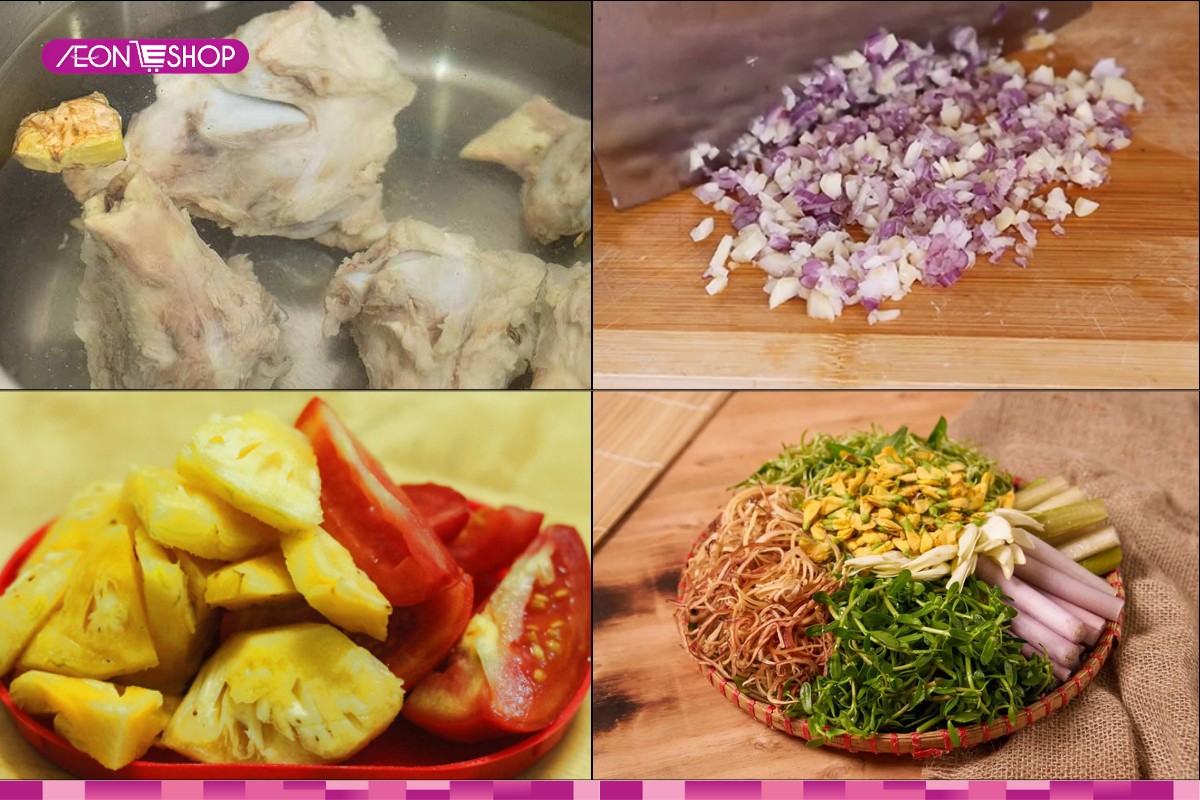 Sơ chế các nguyên liệu khác