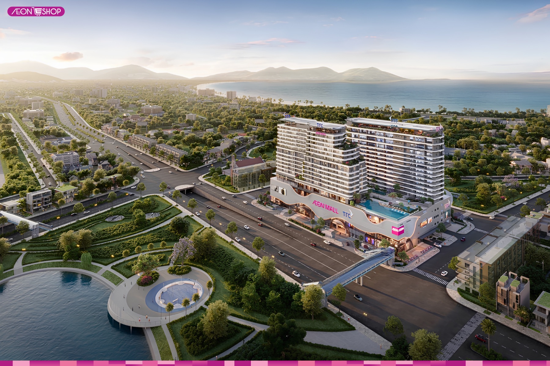 AEON MALL Đà Nẵng tọa lạc tại TTC Plaza Đà Nẵng đường Điện Biên Phủ